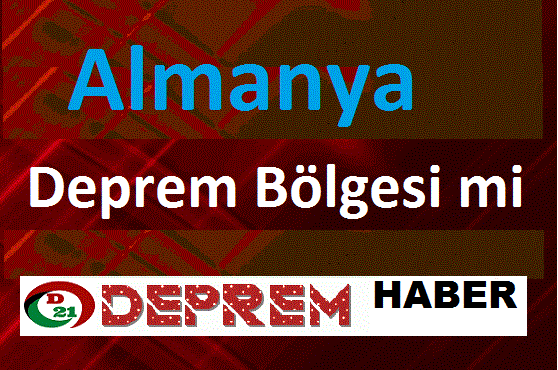 Almanya deprem bölgesi mi? Almanya’da deprem olur mu? Almanya deprem risk haritası 1 Almanya