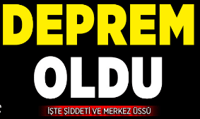 Manisa Soma`da 5,0 deprem.. 1 DEPPRE